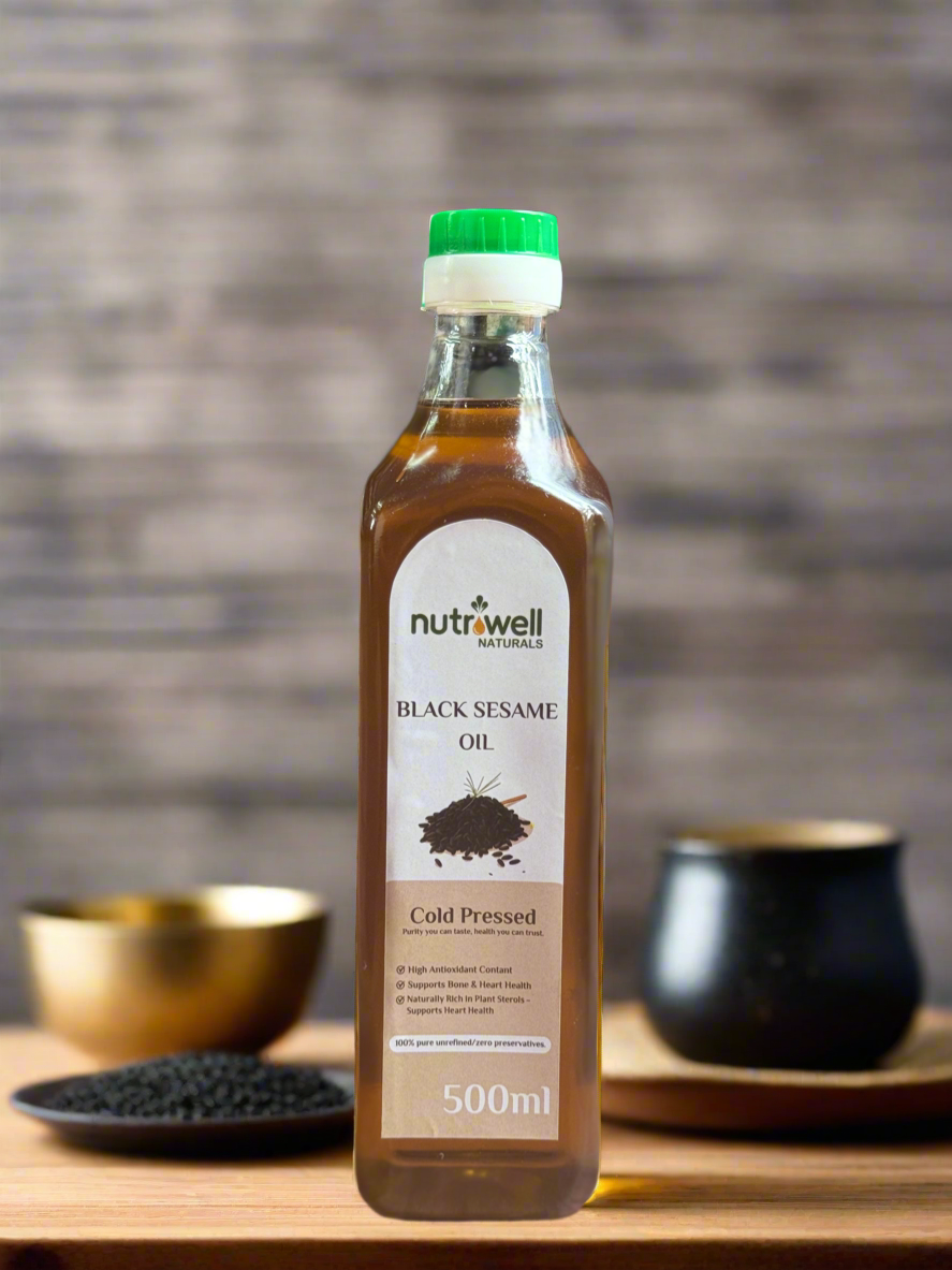 Cold press black sesame oil