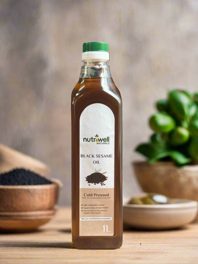 Cold press black sesame oil