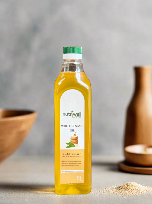 Cold press white sesame oil