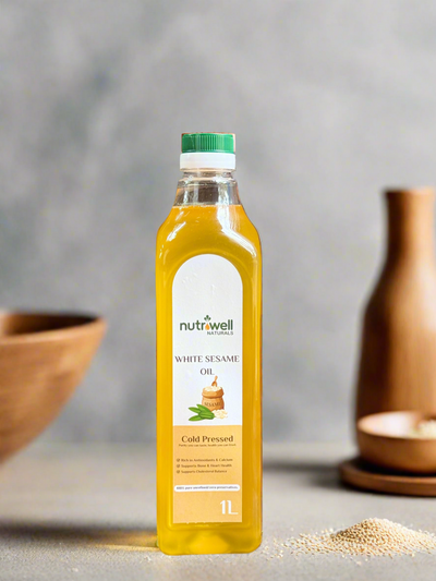 Cold press white sesame oil